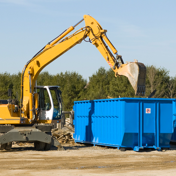 what happens if the residential dumpster is damaged or stolen during rental in Rock Creek AL